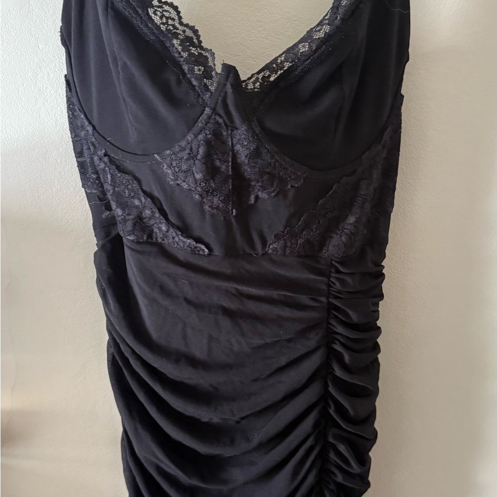 Black Lace mini dress
